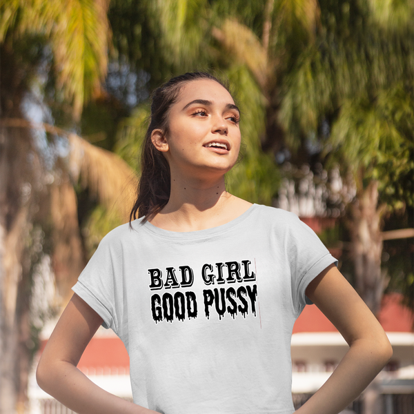 BAD GIRL GOOD PUSSY Women's Graphic Crop Top