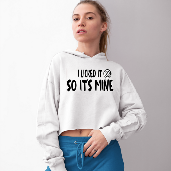Licked It Crop Top Hoodie