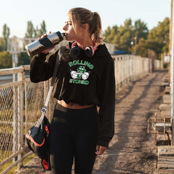 Rolling Stone Crop Top Hoodie